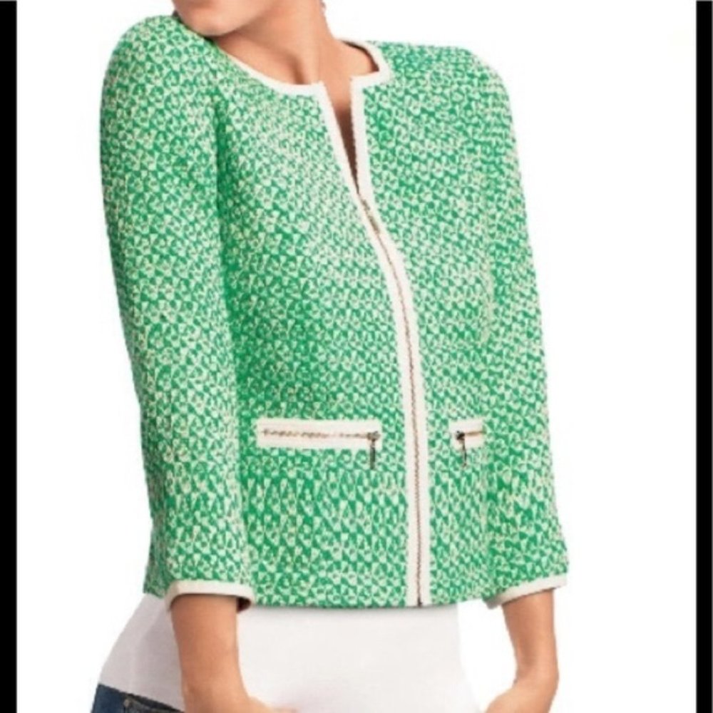 CABI -  Green Clover Tweed Jacket